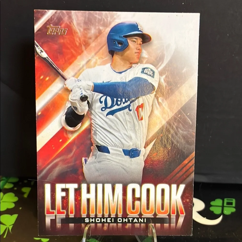 Topps Shohei Ohtani Card with Red and Blue Accents - Picture 1 of 2